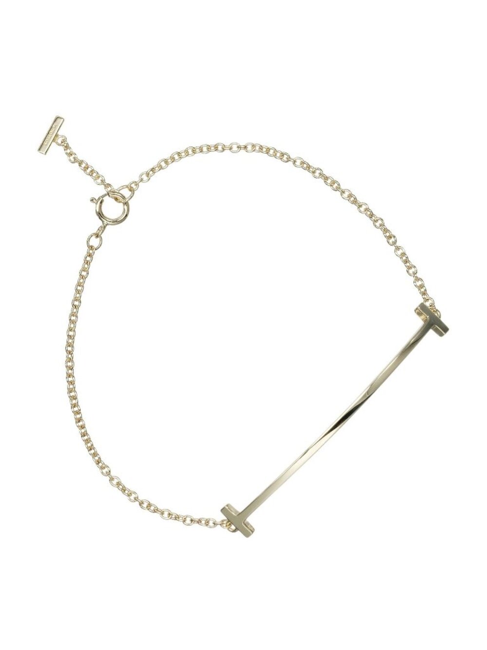 Tiffany & Co T Smile Gold Bracelet